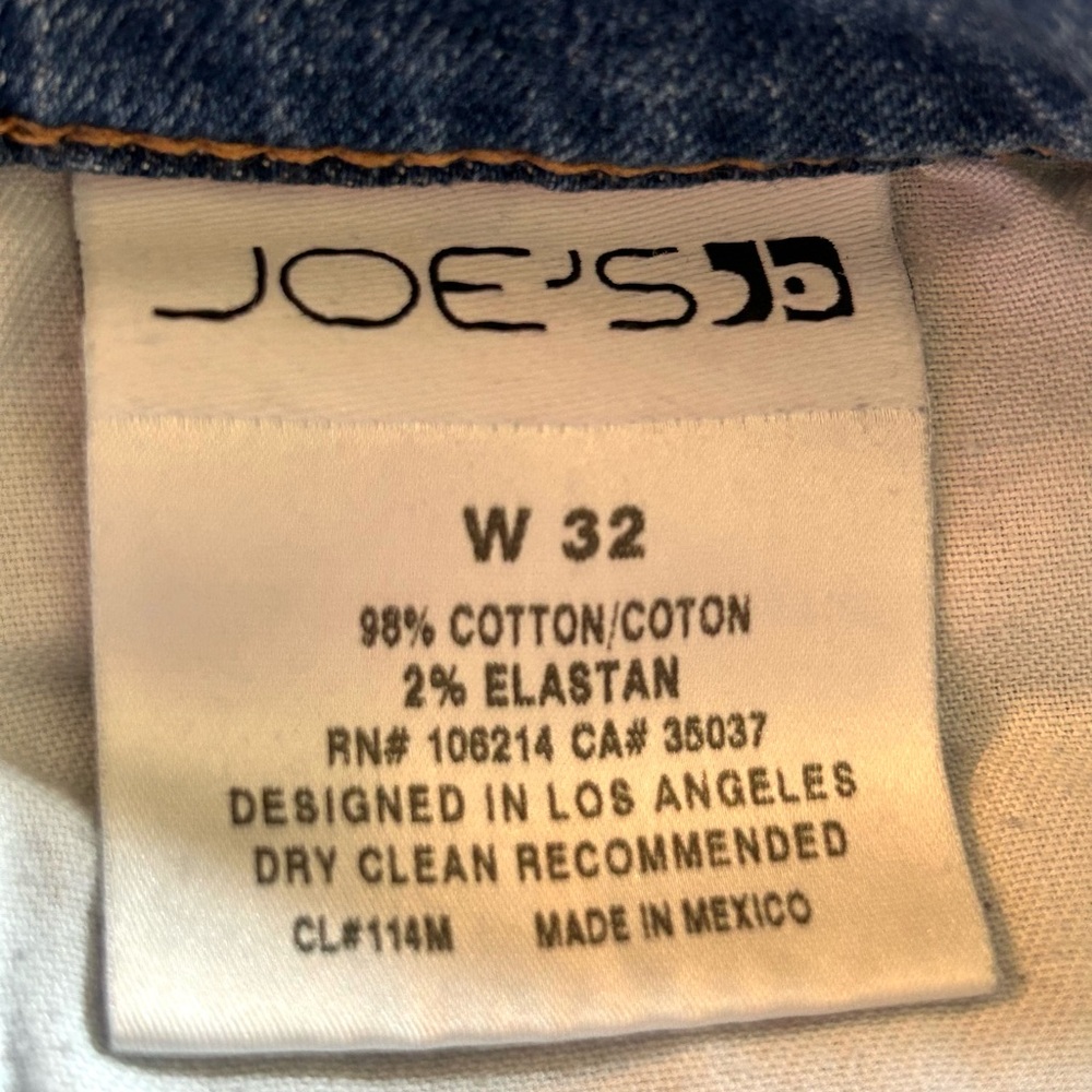 Joe's Jeans Medium Blue Rolled Hem Denim Shorts - Picture 4 of 6